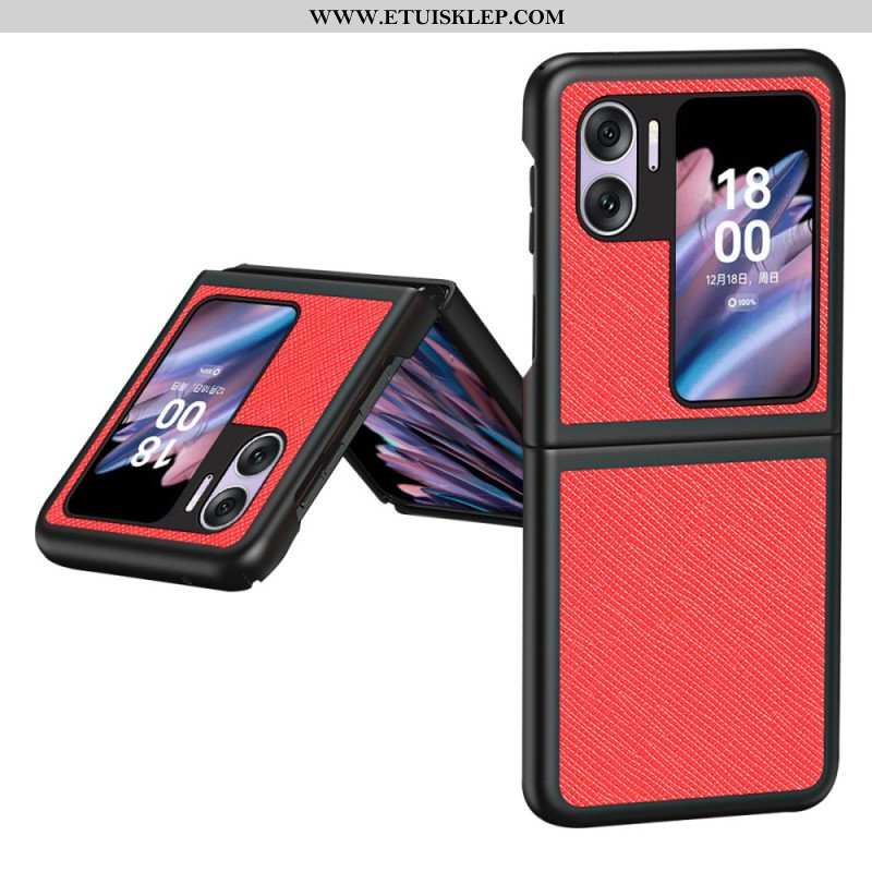 Etui do Oppo Find N2 Flip Etui Folio Teksturowany Skórzany Styl